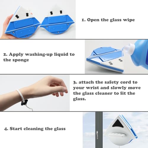 Magnetic Window Cleaner for Double Layer Windows