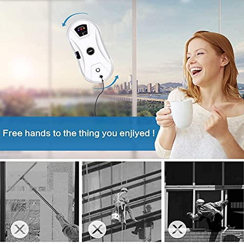 Smart Window Cleaner Robot - Remote-Controlled Glass Cleaning Kit