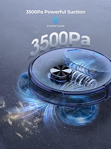 Laresar Robot Vacuum Cleaner with Mop, 3500Pa
