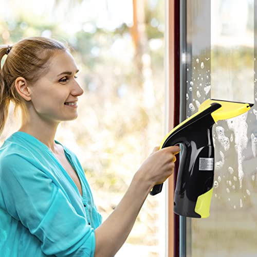 Cordless Window Vacuum, Streak-Free Cleaner with Spray Bottle