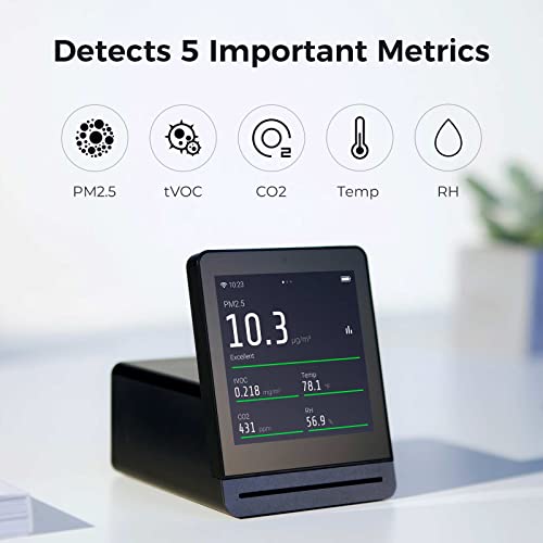 Qingping Air Monitor: Detects PM2.5, CO2, TVOC