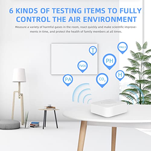 URPIZY 6-in-1 Smart Air Quality Monitor