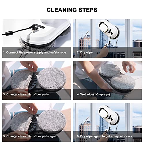 CHOVERY CL.1 Robot Glass Cleaner - Remote Control, Intelligent Edge Detection