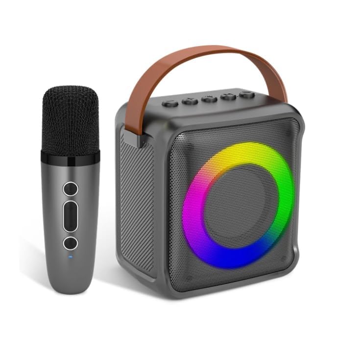 Ankuka Karaoke Toys with Microphone & LED Lights