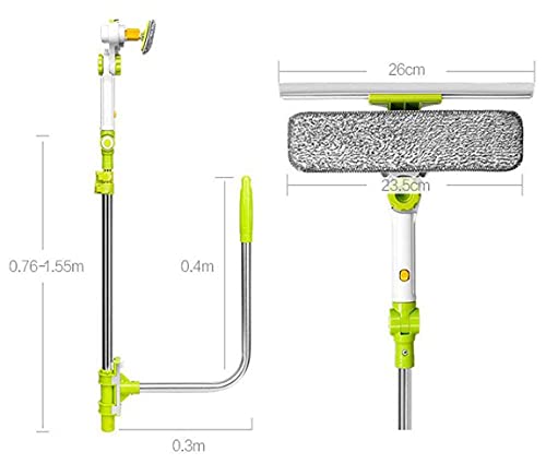 Telescopic Window Cleaning Tool with Smart Angle Adjustment