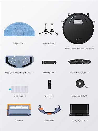 Laresar Robot Vacuum: Mop, 4500Pa Boost, Ultra Thin