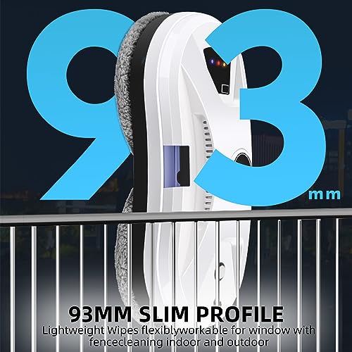 Electric Window Cleaning Robot with Remote Control - Powerful Suction