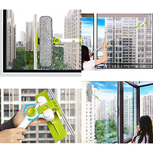 Telescopic Window Cleaning Tool with Smart Angle Adjustment