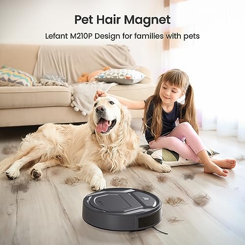 Lefant M210P Grey Robot Vacuum: Small, Powerful, and Smart