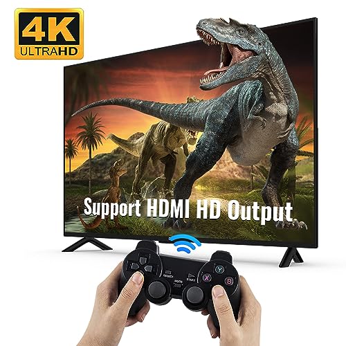 2.4G Wireless Retro Game Console, Dual Controllers, HDMI Output