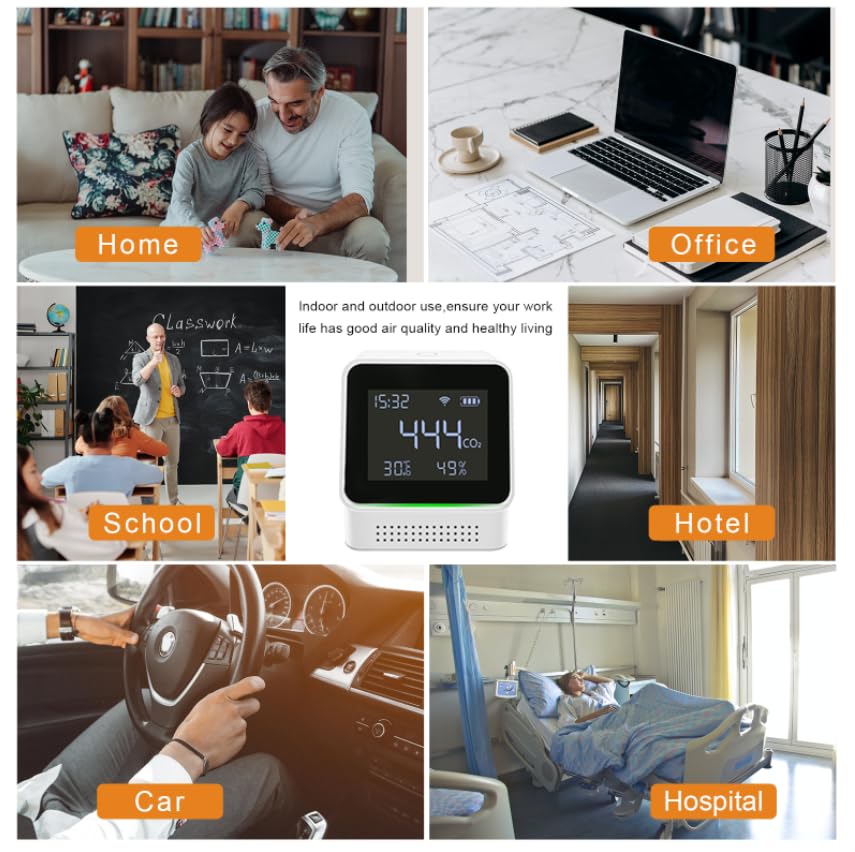 WOLF SHIELD Smart Air Quality Monitor: Connect to Phone