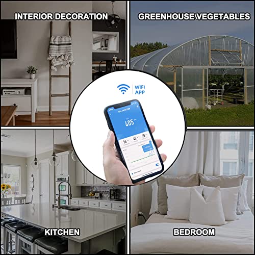 Wifi 5-in-1 Air Quality Monitor: CO2, Temperature, Humidity
