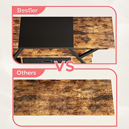 Bestier 55 Inch TV Stand with LED Lights
