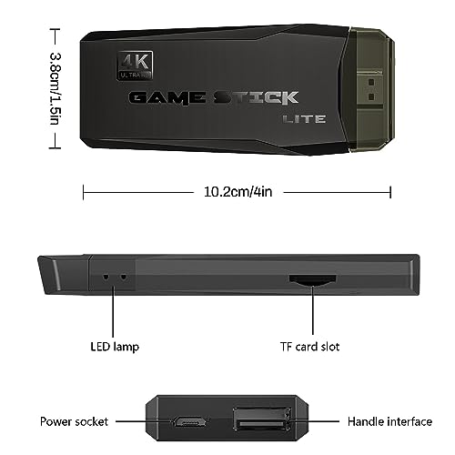 2.4G Wireless Retro Game Console, Dual Controllers, HDMI Output