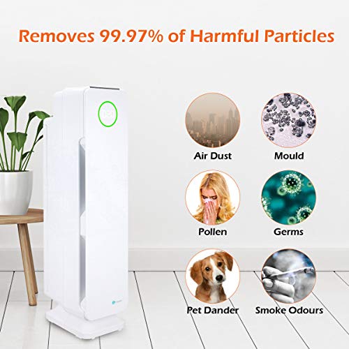 PureMate Smart Air Purifier - Ioniser, Auto Mode, Air Quality Monitor, Quiet Air Filter