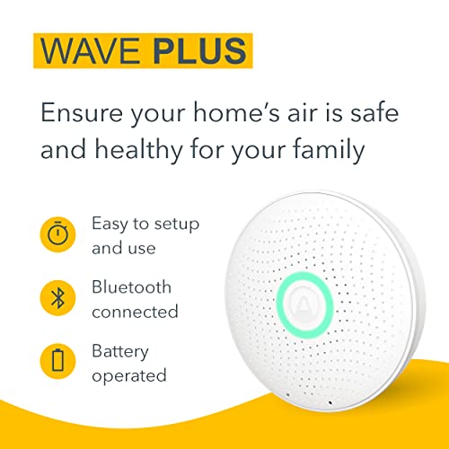 6-in-1 Airthings 2930 Wave Plus - Air Quality Monitor