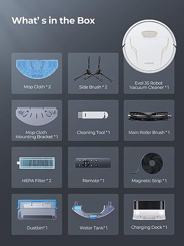 Laresar Robot Vacuum Cleaner - Ultra Thin, Smart Control