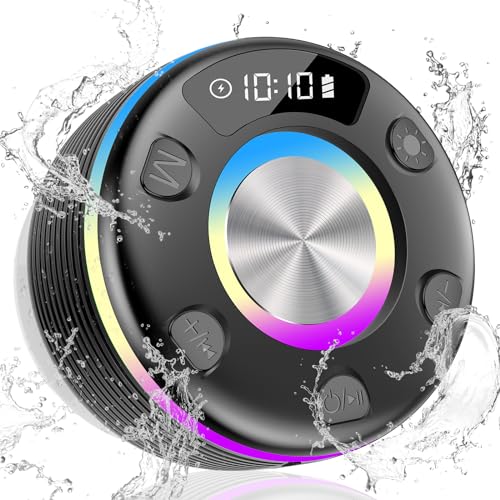 OYIB Shower Speaker: Portable Bluetooth Speaker with RGB Lights