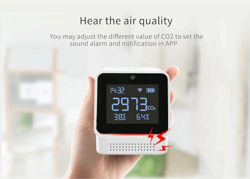 WOLF SHIELD Smart Air Quality Monitor: Connect to Phone