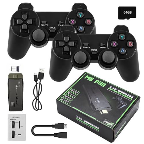 2.4G Wireless Retro Game Console, Dual Controllers, HDMI Output