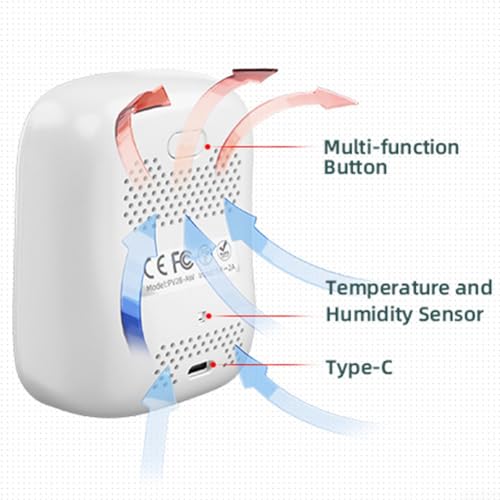 Smart WiFi Air Quality Monitor with 8 Functions