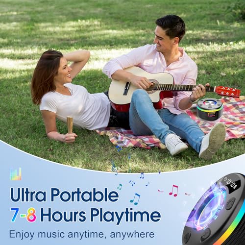OYIB Shower Speaker: Portable Bluetooth Speaker with RGB Lights