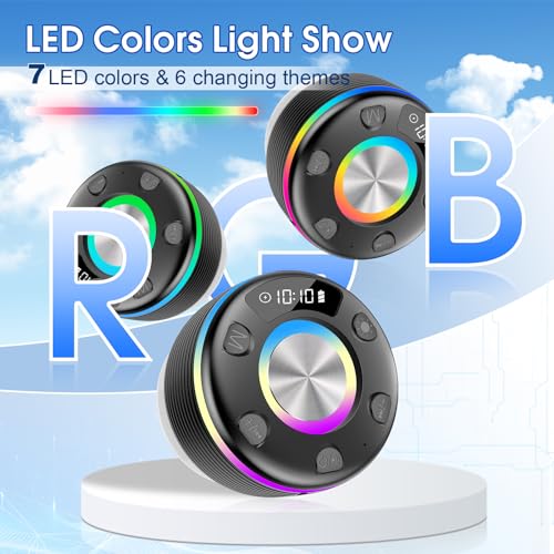 OYIB Shower Speaker: Portable Bluetooth Speaker with RGB Lights