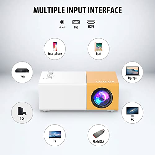 Vamvo YG300 Pro HD Mini Projector for Home Theatre