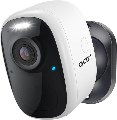 DIHOOM 2K Wireless Outdoor Security Camera with Magnetic Base