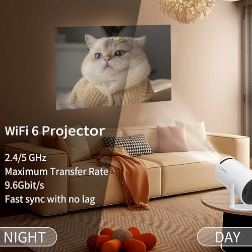 LQWELL® Mini Projector: Wifi, BT5.0, 4K HDMI