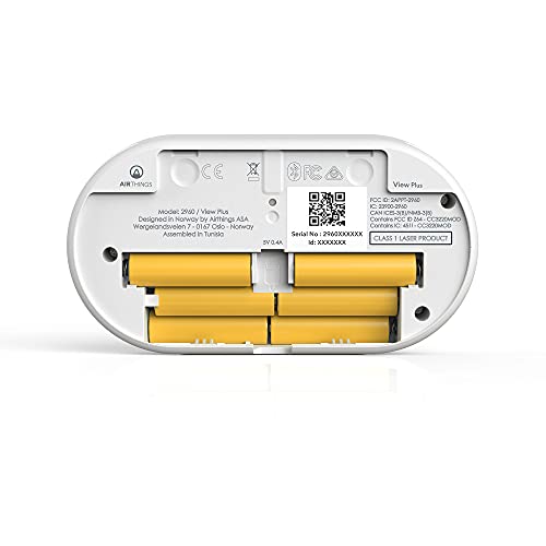 Airthings 2960 View Plus - Radon and Air Quality Monitor with PM 2.5, CO2