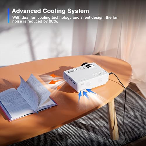 XuanPad Mini Projector - Full HD 1080P, Portable