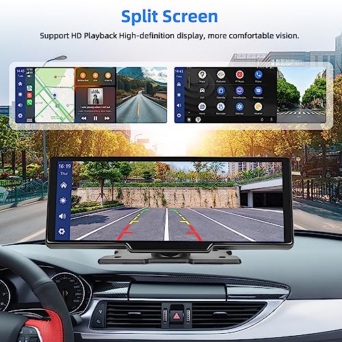 Podofo 10.26" Portable Car Stereo: Apple Carplay/Android Auto