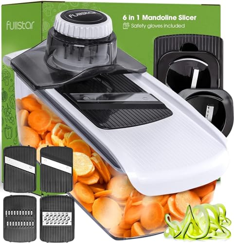 6-in-1 Veggie Slicer and Spiralizer - Professional Kitchen Gadget
