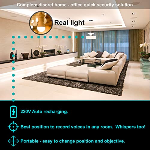 Hidden Light Bulb - Spy Microphone Gadget