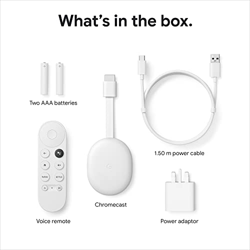 Google TV Chromecast - Voice Search Remote, Stream Entertainment