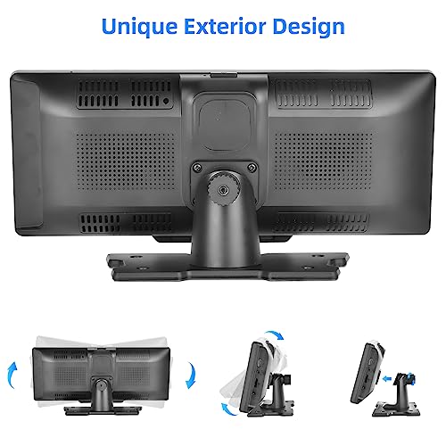 Podofo 10.26" Portable Car Stereo: Apple Carplay/Android Auto