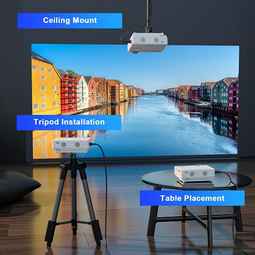 XuanPad Mini Projector - Full HD 1080P, Portable