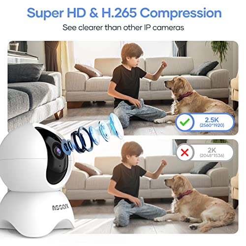 Assark 5MP HD 2.5K Security WiFi Camera