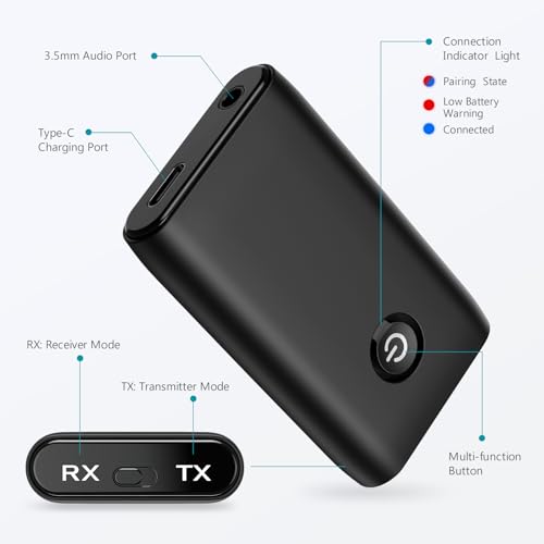 Geosta Bluetooth 5.0 Transmitter Receiver Adapter