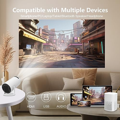 LQWELL® Mini Projector: Wifi, BT5.0, 4K HDMI