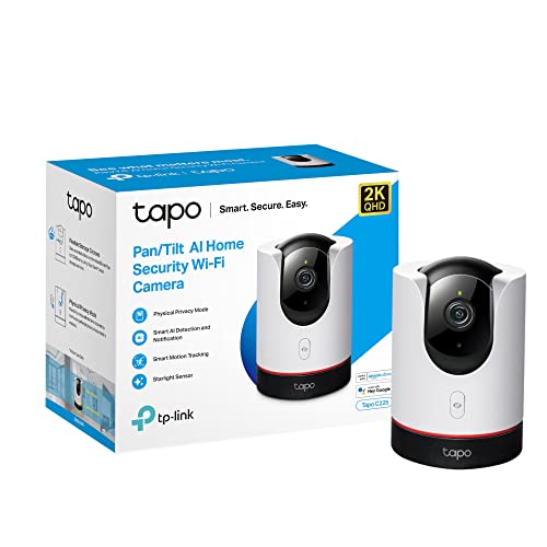Tapo 2K QHD Pan/Tilt Camera with AI Detection