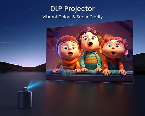 Portable Mini Projector: Full HD 1080P with Android TV