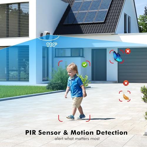 DIHOOM 2K Wireless Outdoor Security Camera with Magnetic Base
