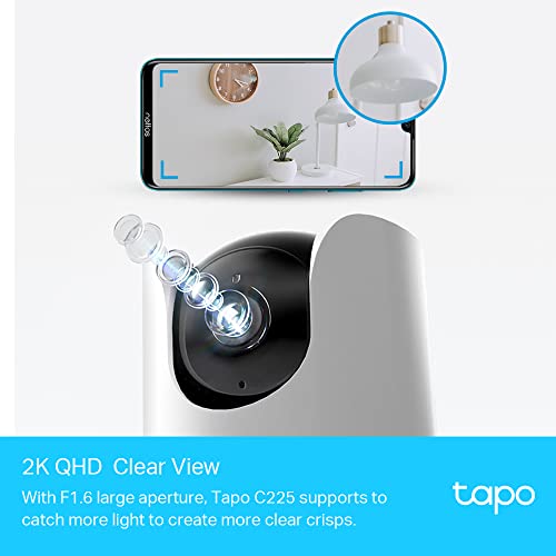 Tapo 2K QHD Pan/Tilt Camera with AI Detection