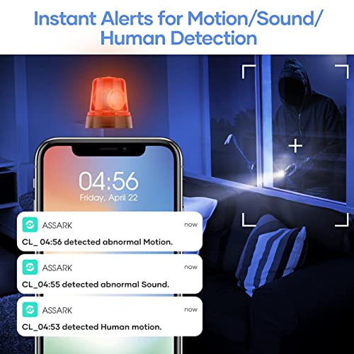 Assark 5MP HD 2.5K Security WiFi Camera