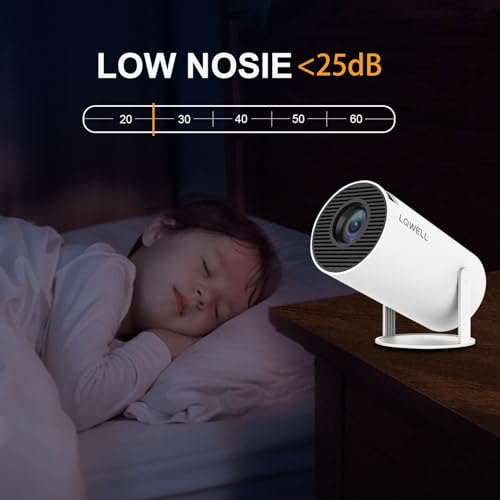 LQWELL® Mini Projector: Wifi, BT5.0, 4K HDMI