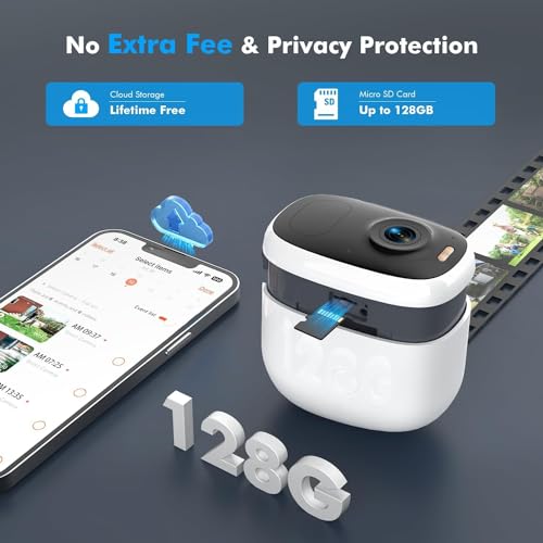 DIHOOM 2K Wireless Outdoor Security Camera with Magnetic Base