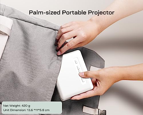 Portable Mini Projector with Bluetooth and WiFi - Full HD 1080P