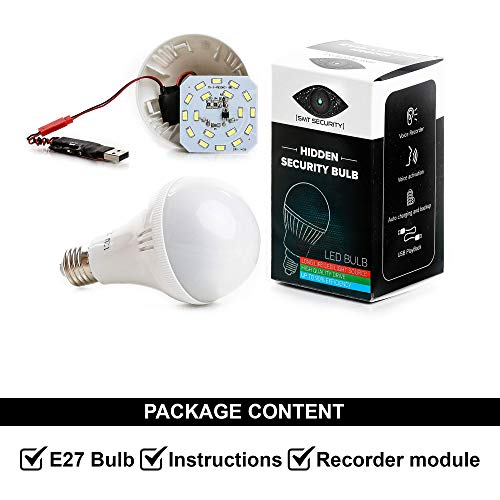 Hidden Light Bulb - Spy Microphone Gadget